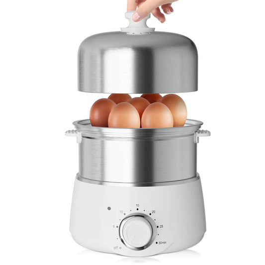 Electric Hard Boiled Stainless Steel Egg Cooker - LoongFly Online