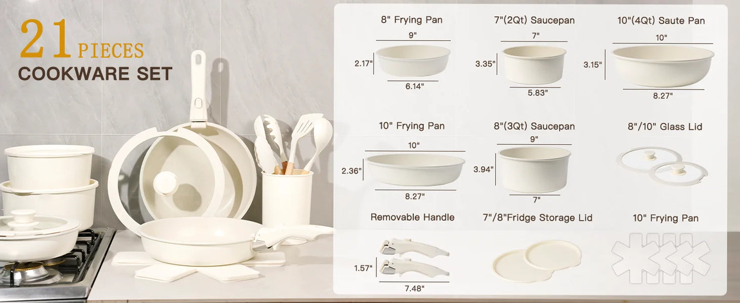 Astercook Ceramic Cookware Set - LoongFly Online