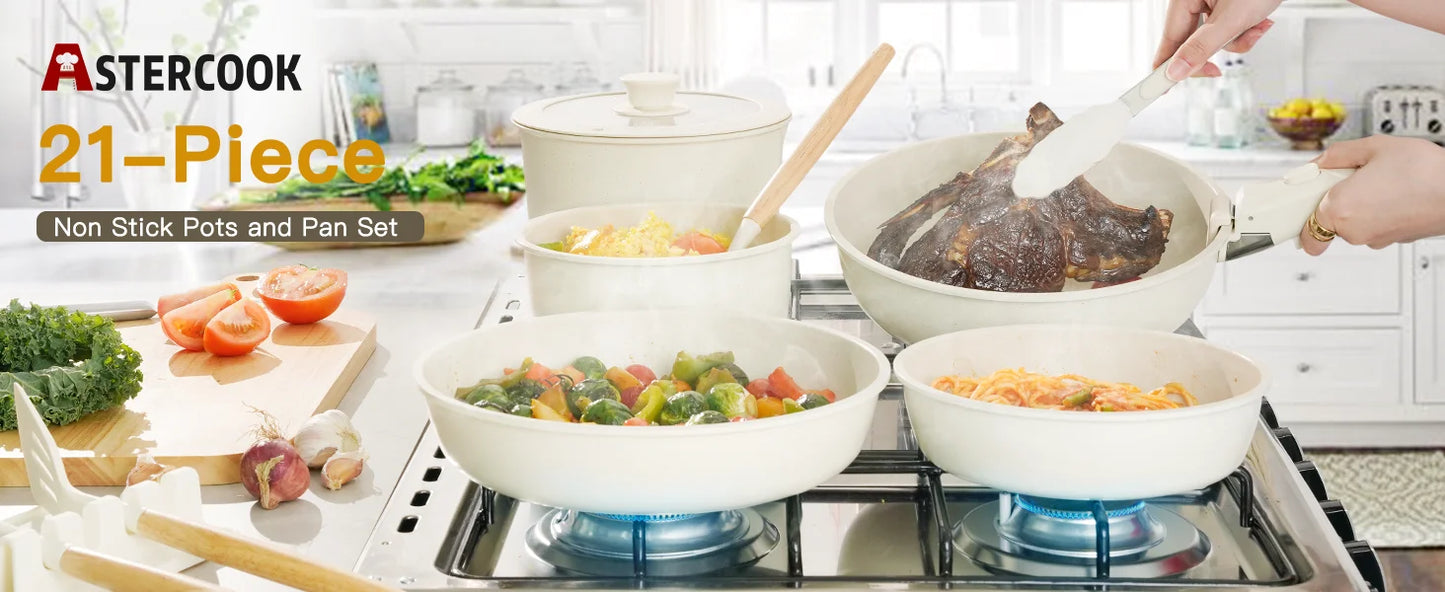 Astercook Ceramic Cookware Set - LoongFly Online