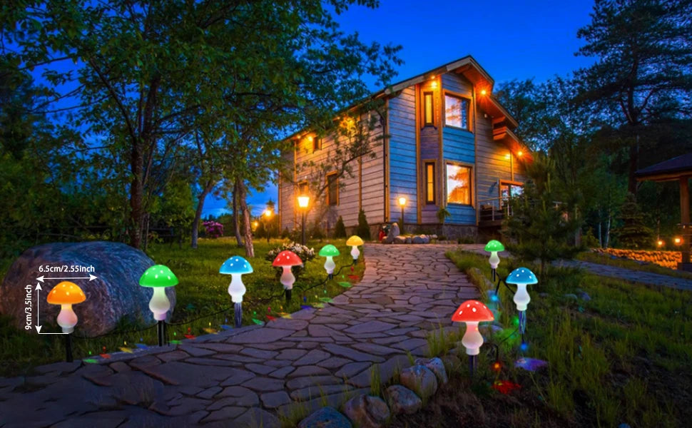 Outdoor Mushroom Solar Garden Lights - LoongFly Online