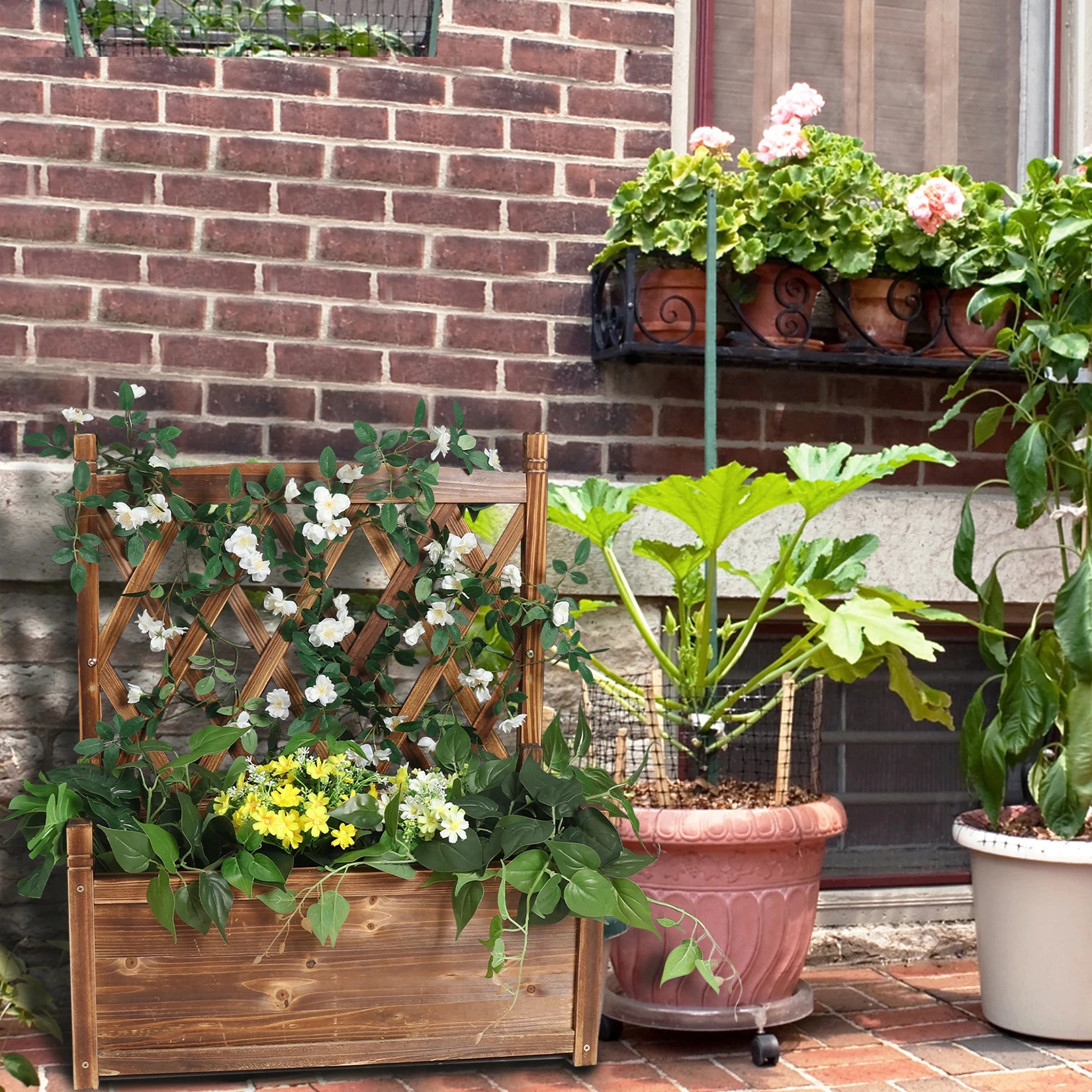 Large Raised Garden Bed Wooden Planter Box - LoongFly Online