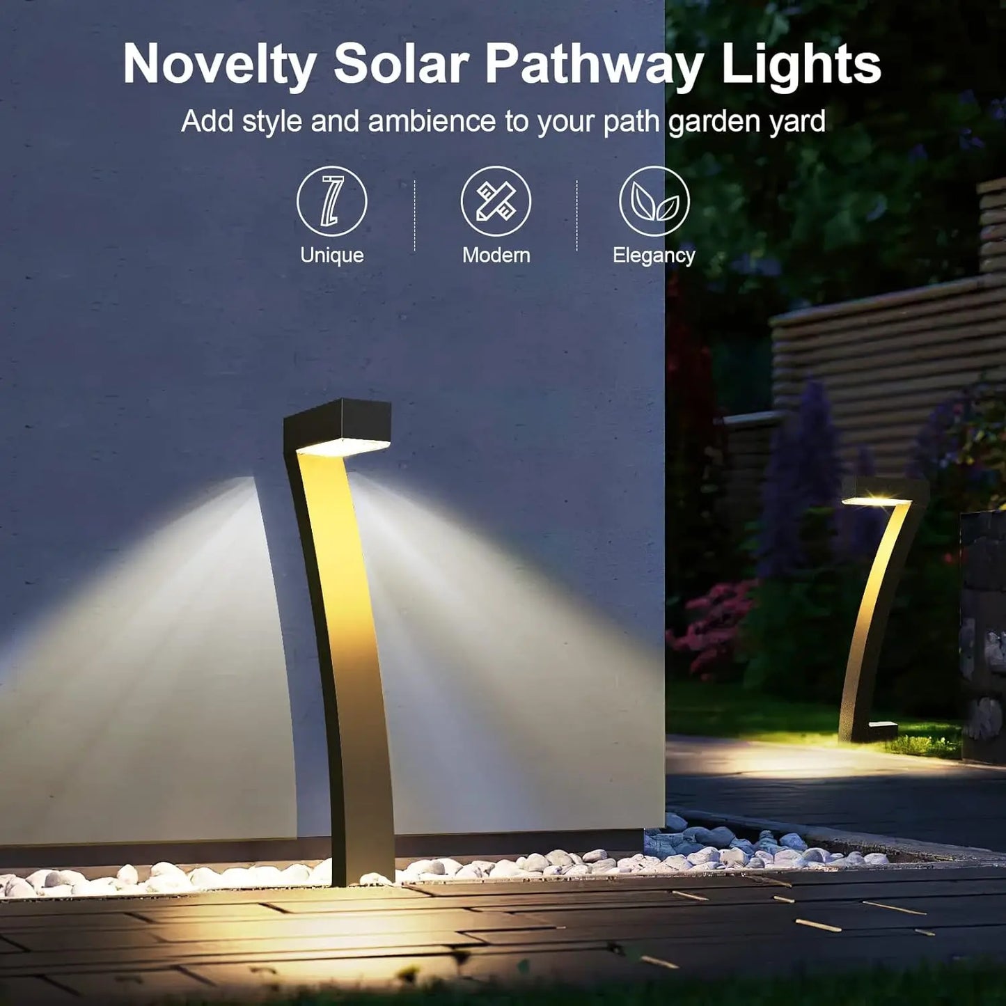 6 Pack Bright Solar Outdoor Lights - LoongFly Online