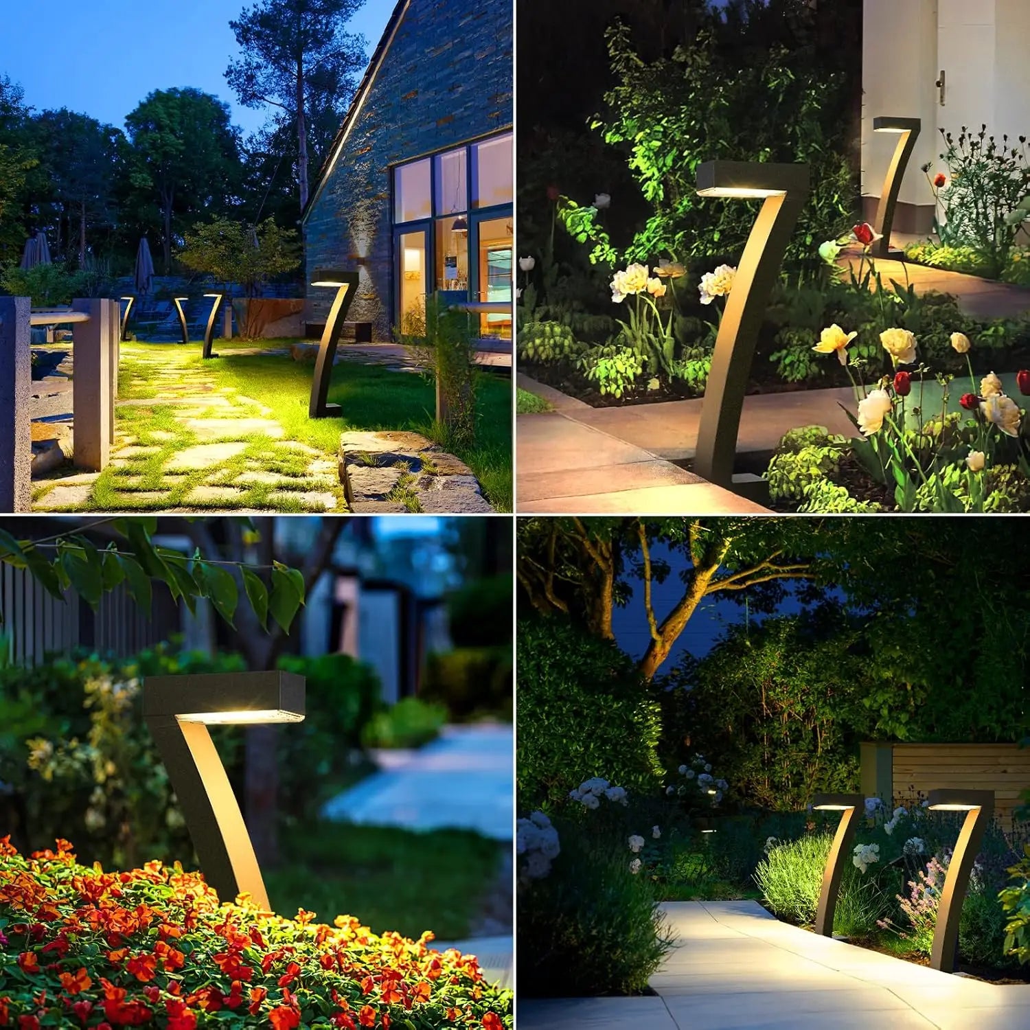 6 Pack Bright Solar Outdoor Lights - LoongFly Online