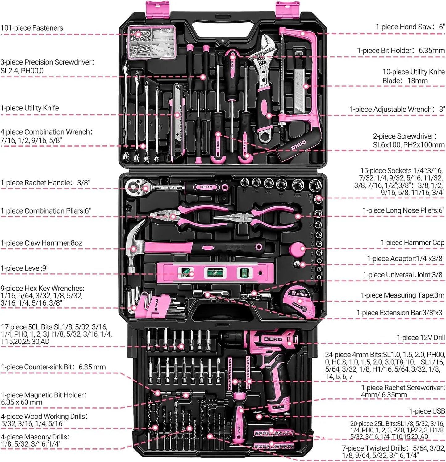 DEKO Home Mechanic Toolbox - LoongFly Online