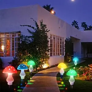 Outdoor Mushroom Solar Garden Lights - LoongFly Online