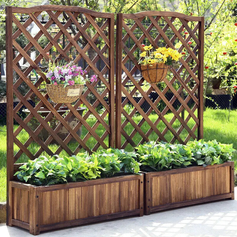 Large Raised Garden Bed Wooden Planter Box - LoongFly Online