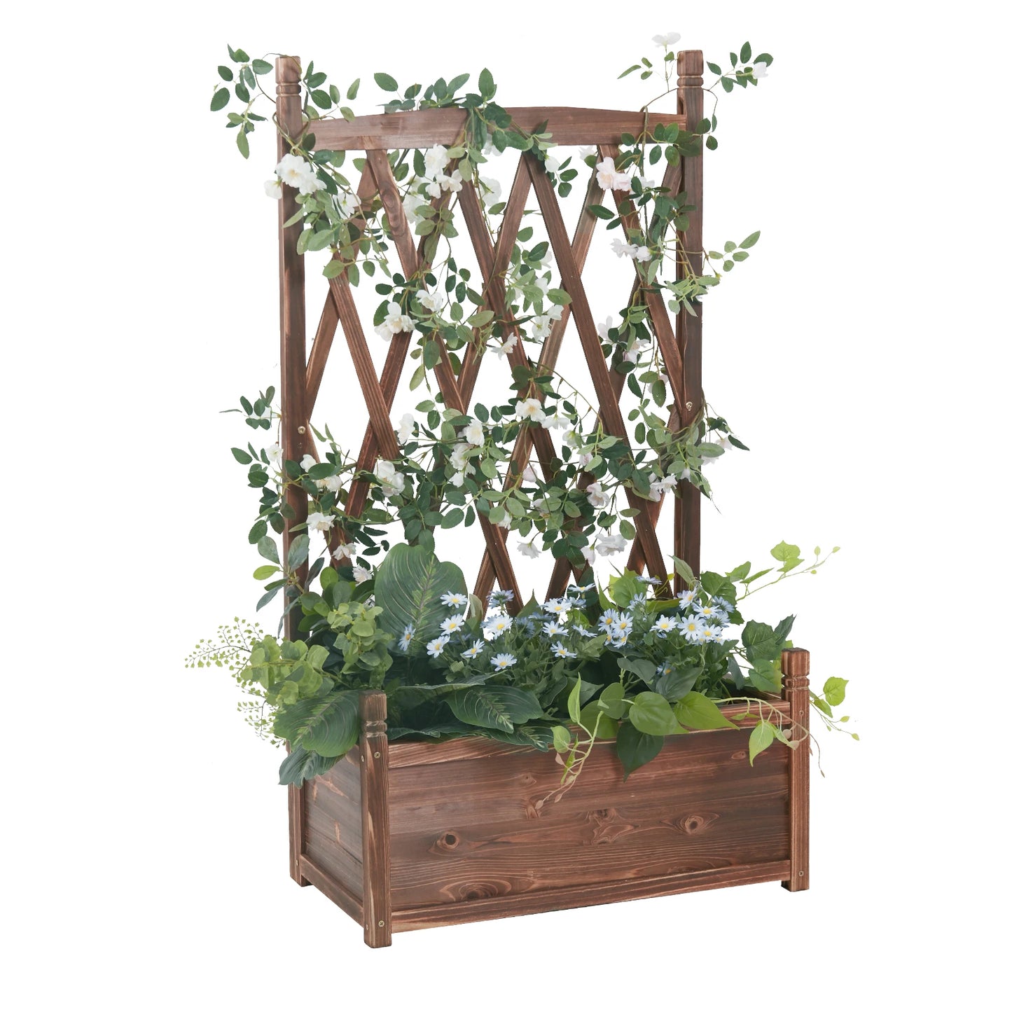 Large Raised Garden Bed Wooden Planter Box - LoongFly Online